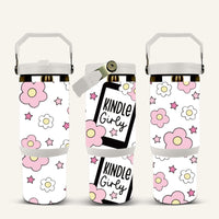 Kindle Girly Tumbler with Flip Straw