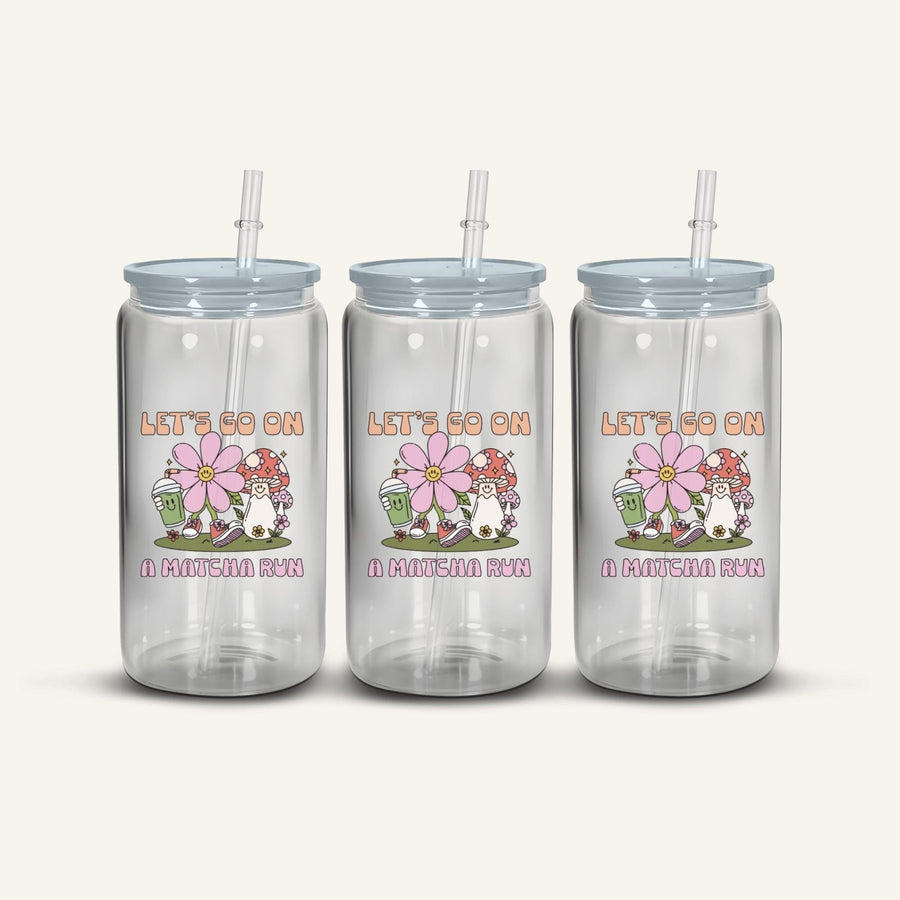 Let's Go On A Matcha Run Snowglobe Cup