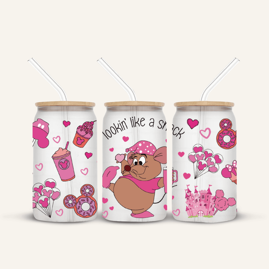 Lookin Like A Snack Glass Cup *FROSTED*