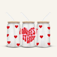 Manifest It Baby Glass Cup *FROSTED*