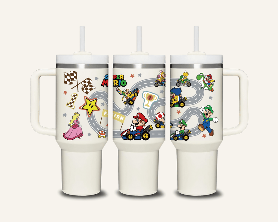 Mario Tumbler with Side Handle