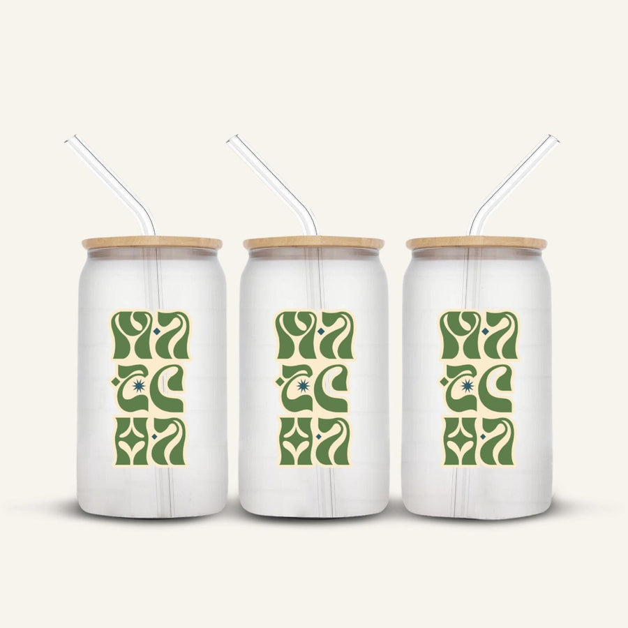 Matcha Glass Cup *FROSTED*