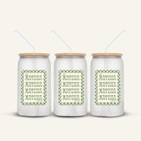 Matcha Matcha Matcha Glass Cup *FROSTED*