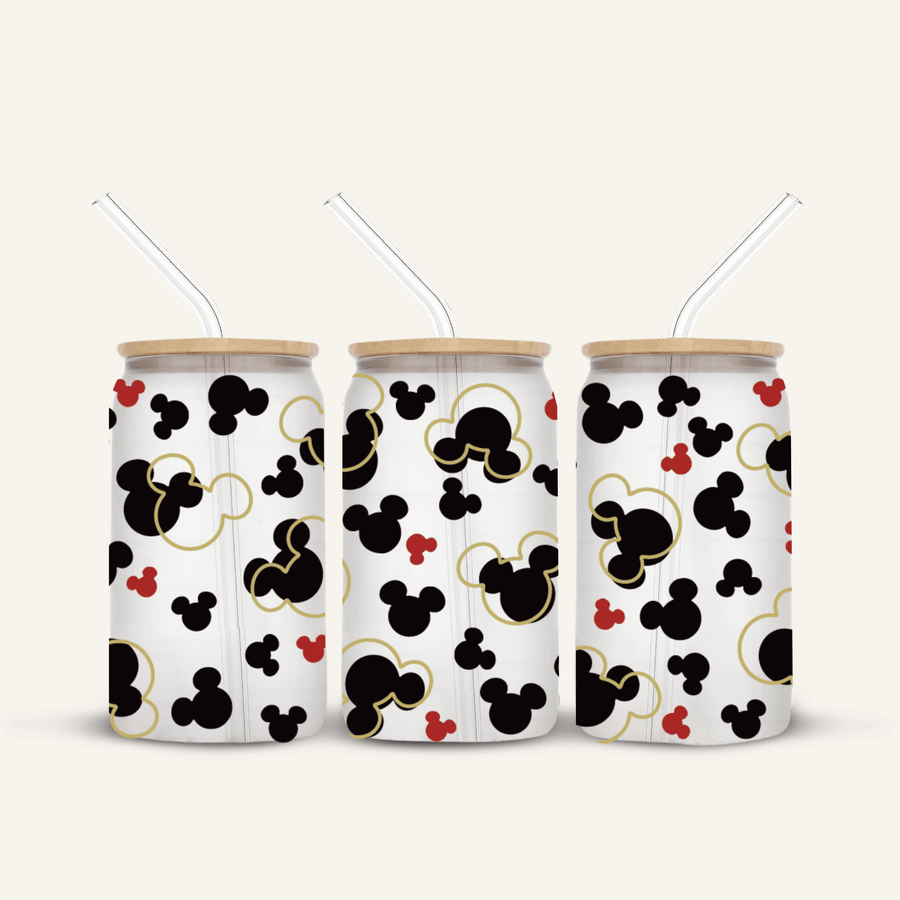 Mickey Glass Cup *FROSTED*