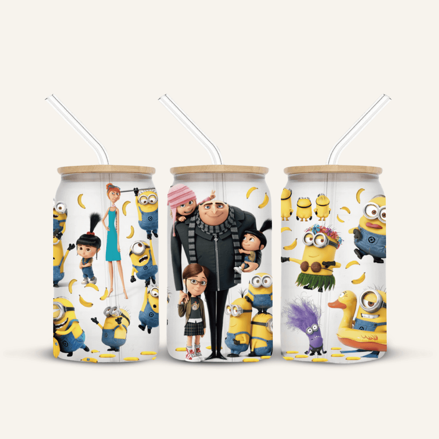 Minions Glass Cup *FROSTED*