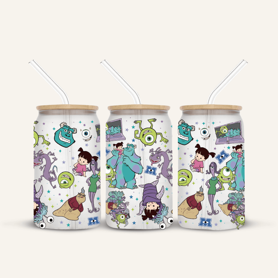 Monsters, Inc. Glass Cup *FROSTED*