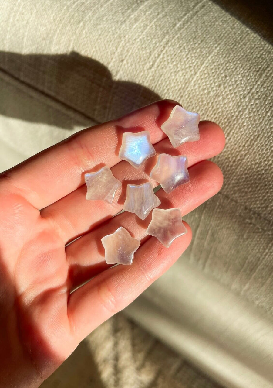 Moonstone Star - Highest Quality Halo Quartz 