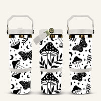 Mushroom Tumbler with Flip Straw