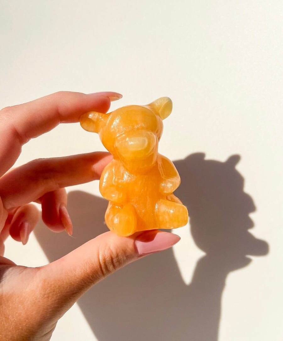 Orange Calcite Tigger Halo Quartz 