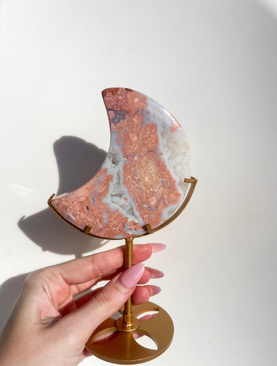 Pink Agate Moon #1 (see video)