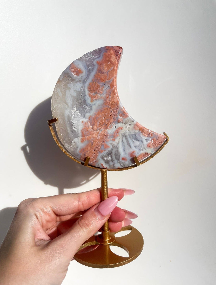 Pink Agate Moon #1 (see video)