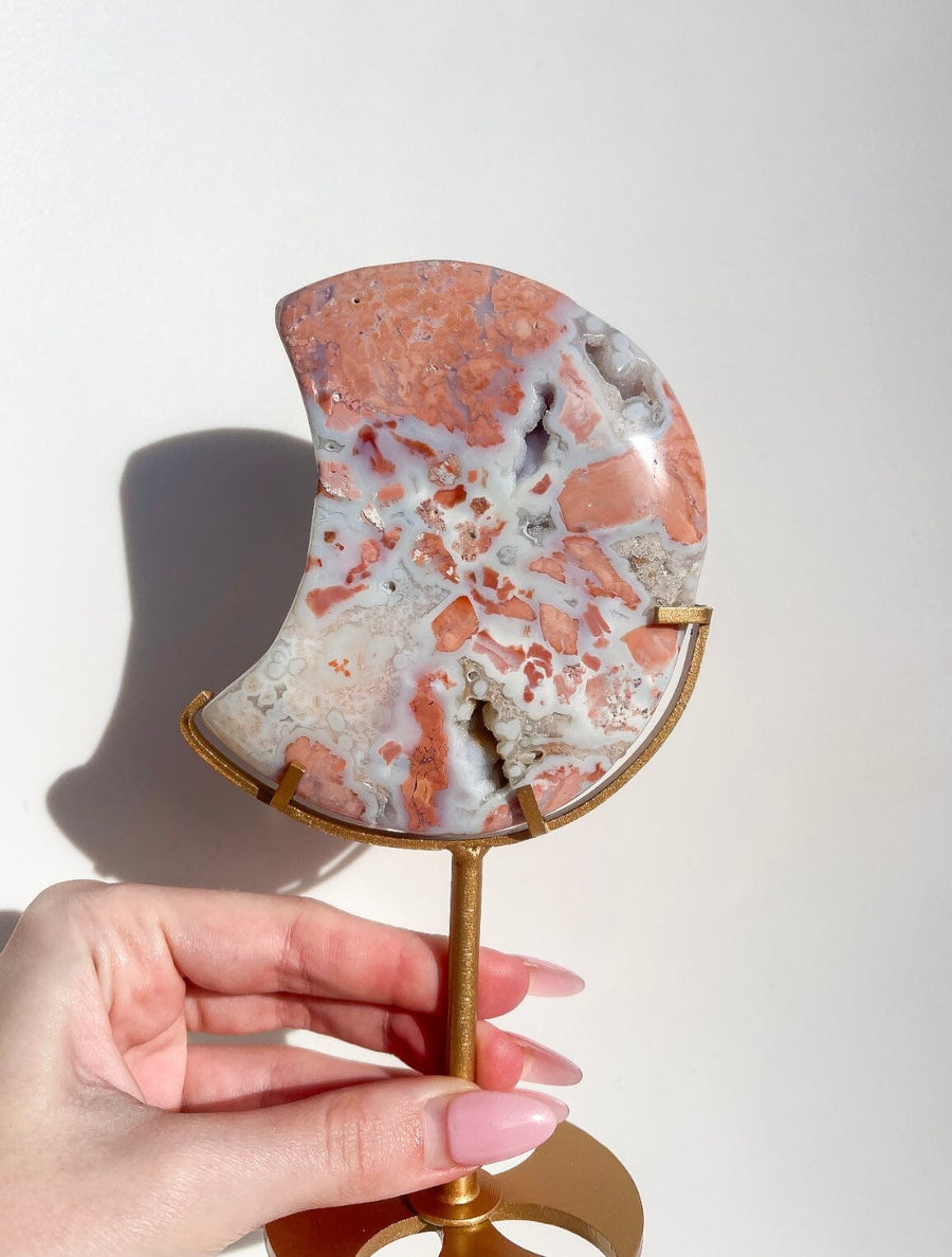 Pink Agate Moon #2 (see video)