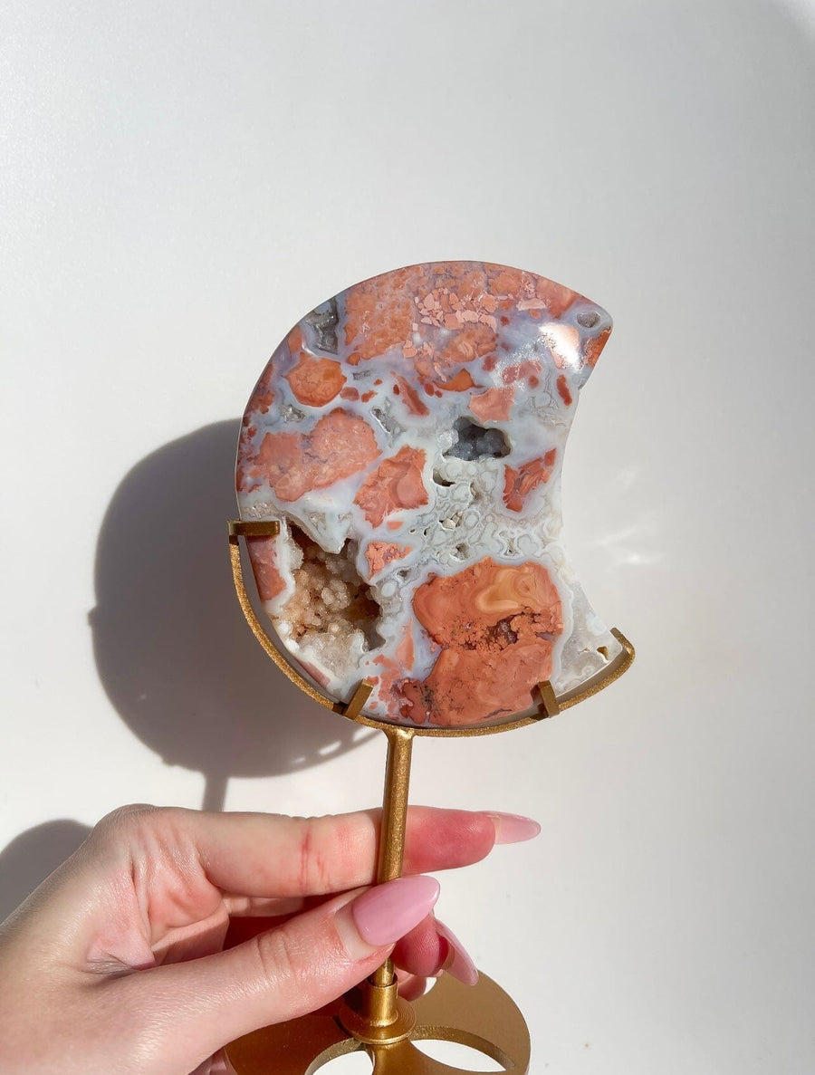 Pink Agate Moon #2 (see video)