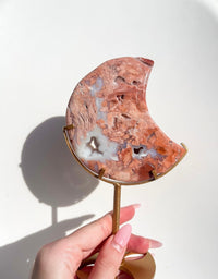 Pink Agate Moon #3 (see video)