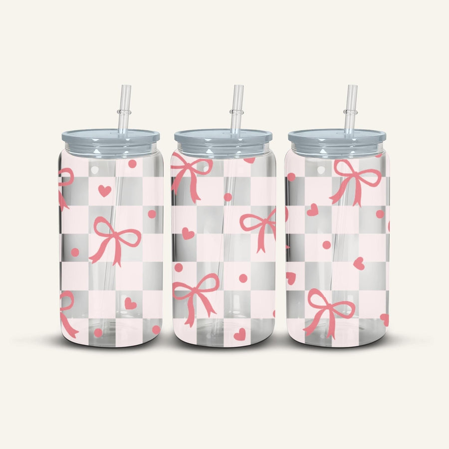 Pink Bows Snowglobe Cup #2