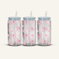 Pink Bows Snowglobe Cup #3