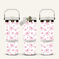 Pink Bows Tumbler with Flip Straw #3