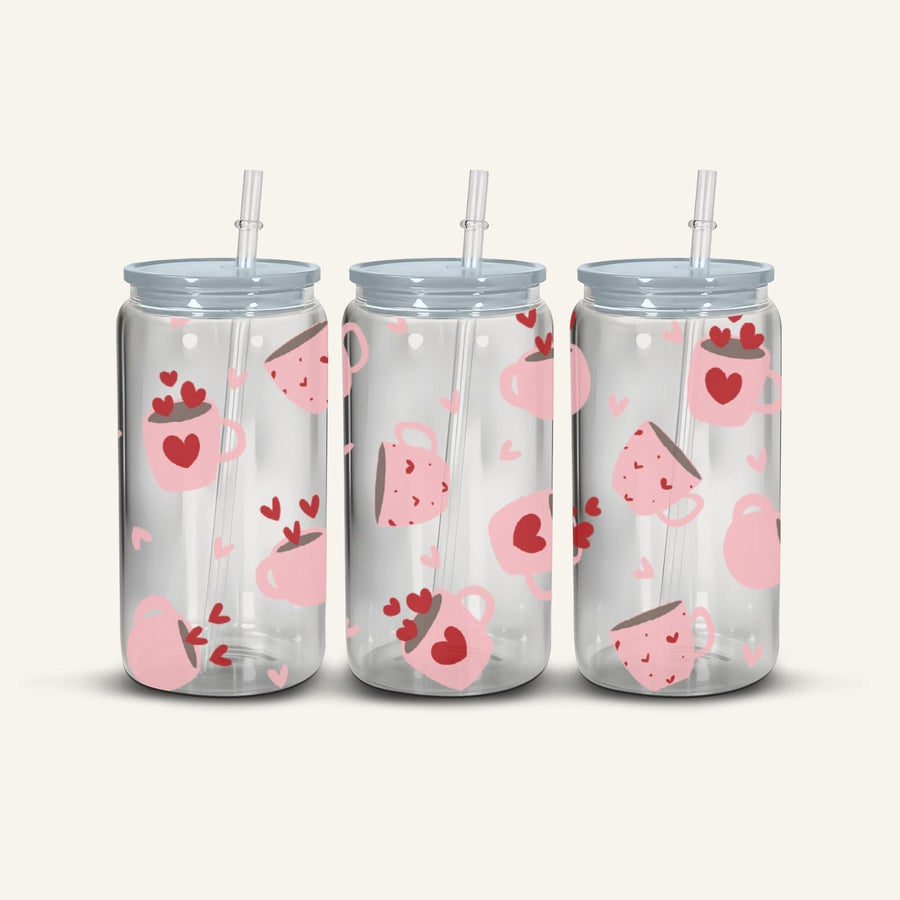 Pink Coffee Snowglobe Cup