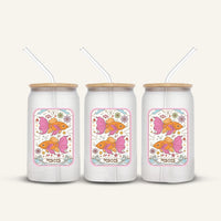 Pisces Glass Cup *FROSTED*
