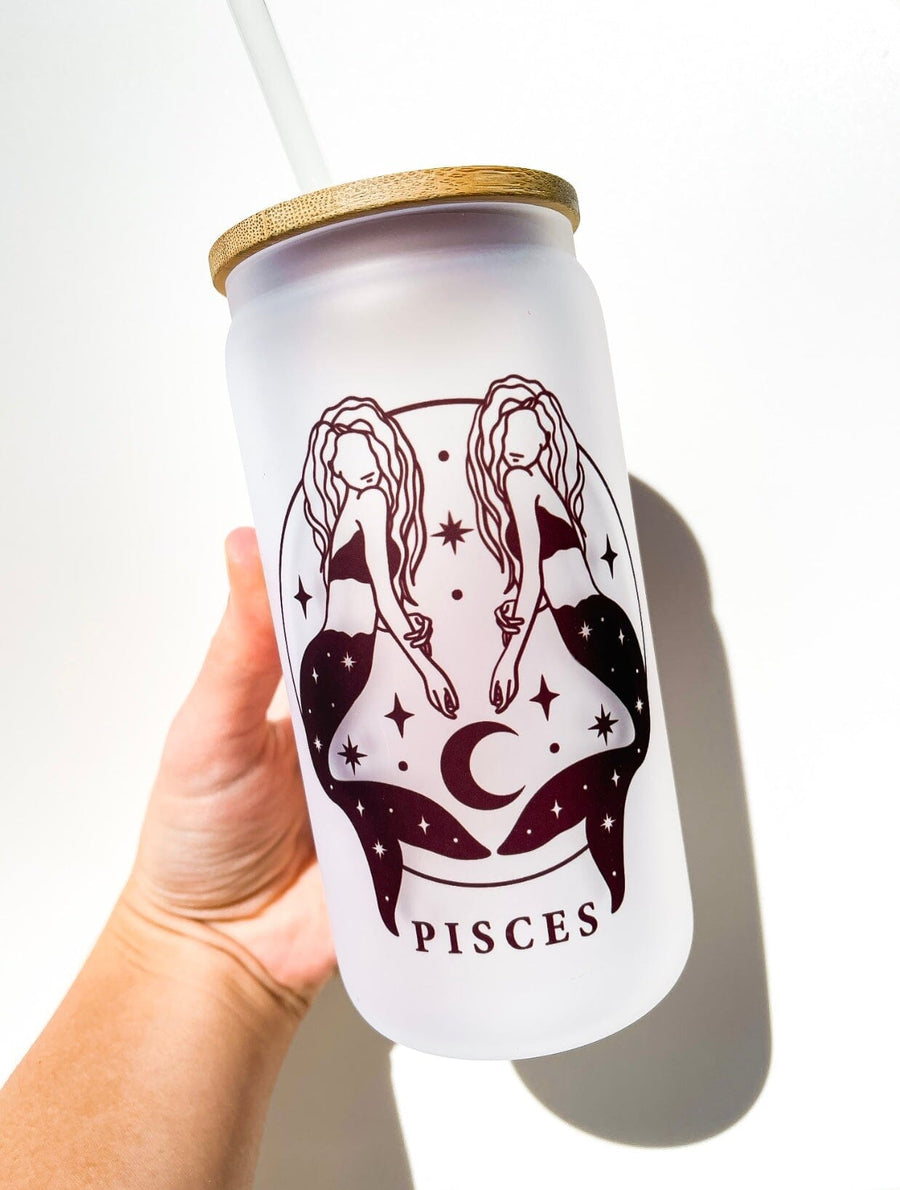 Pisces Tumbler Halo Quartz Glass Tumbler 