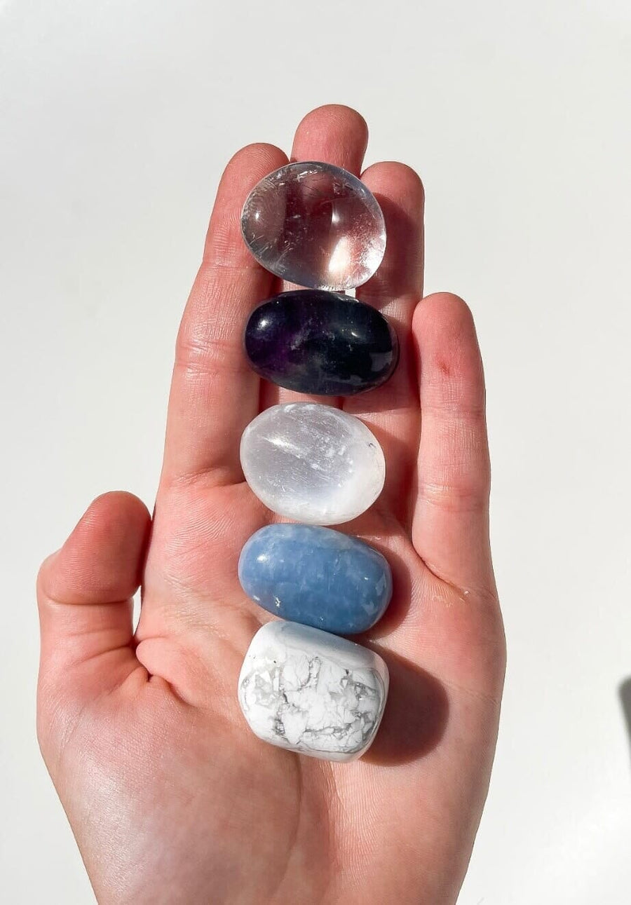 Pisces Tumbled Bundle Halo Quartz Tumbled Stone Kit 