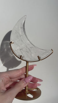 Clear Quartz Moon #1 (see video)