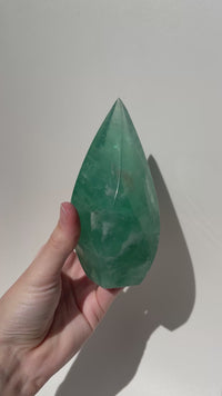 Green Fluorite Flame #5 (see video)