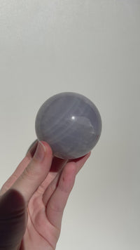 Blue Rose Quartz Sphere #1 (see video)