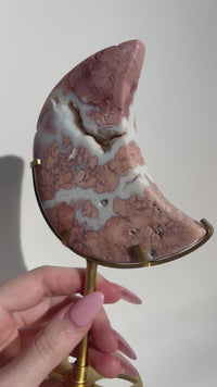Pink Agate Moon #4 (see video)