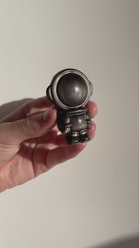 Silver Obsidian Astronaut