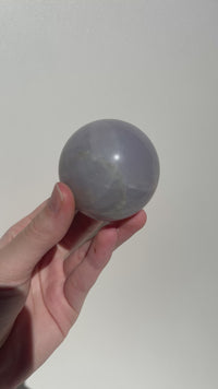 Blue Rose Quartz Sphere #2 (see video)