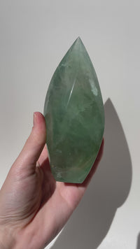 Green Fluorite Flame #1 (see video)