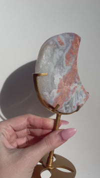 Pink Agate Moon #1 (see video)