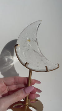 Clear Quartz Moon #5 (see video)