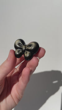 Gold-Sheen Obsidian Bow