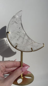 Clear Quartz Moon #4 (see video)