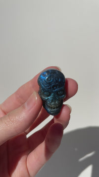 Labradorite Skull (see video) #2