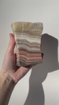 Banded Calcite free-standing - see video