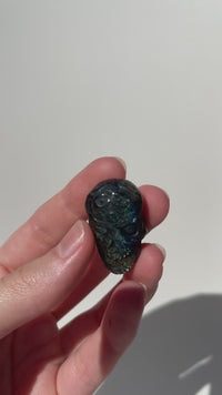 Labradorite Skull (see video) #3
