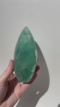 Green Fluorite Flame #4 (see video)