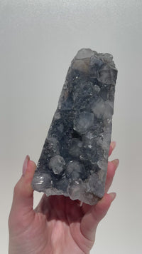 Self-Standing Blue Chalcedony & Apophyllite Cluster (see video) #11