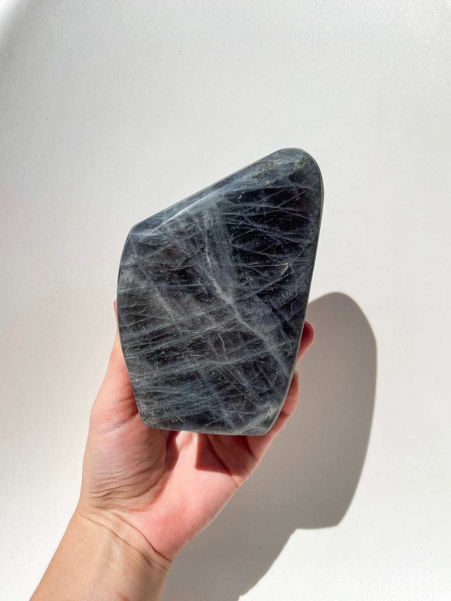 Purple Labradorite Freeform #1 *see video* Halo Quartz 