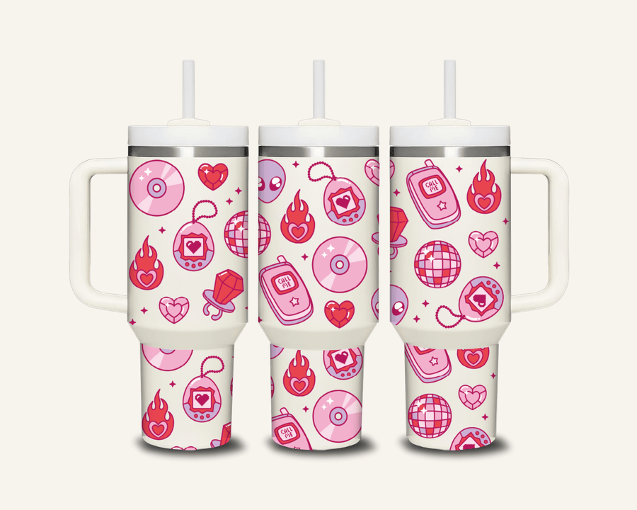 Retro Tumbler with Side Handle