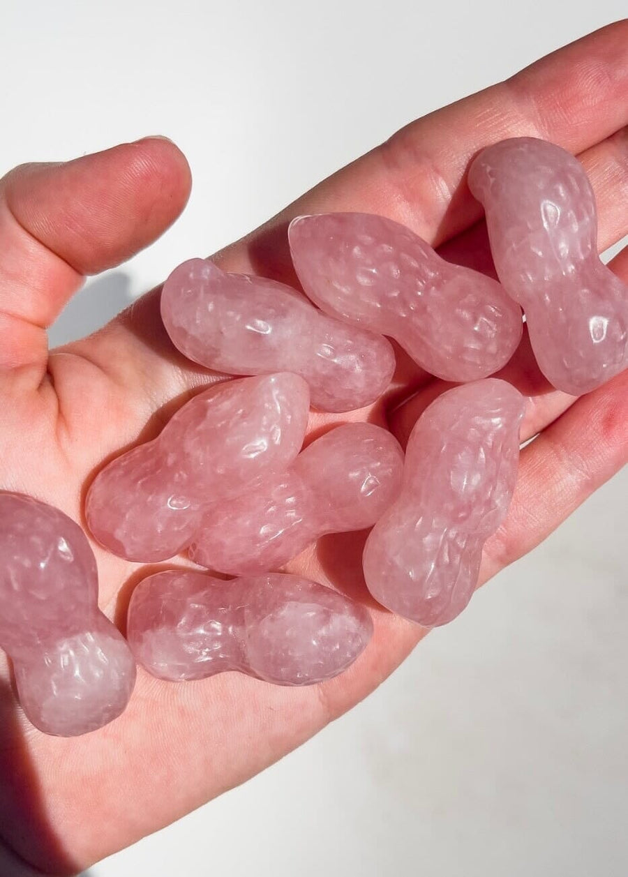 Rose Quartz Peanut Halo Quartz 