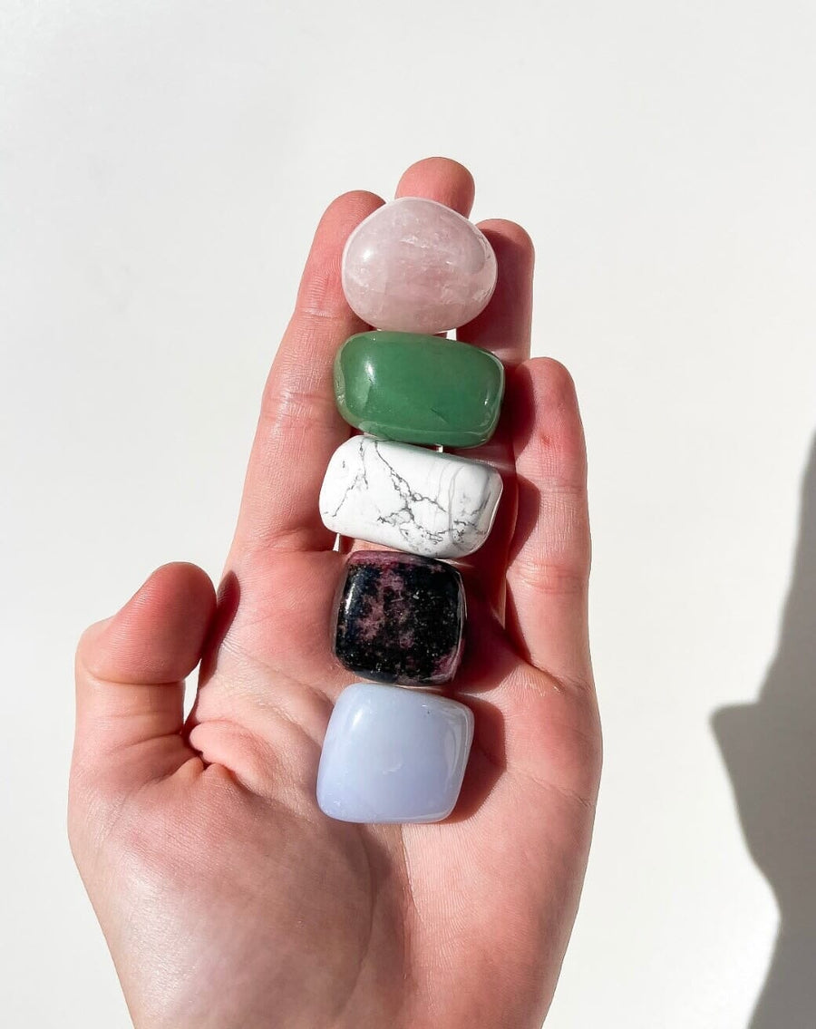 Sagittarius Tumbler Halo Quartz Tumbled Stone Kit 