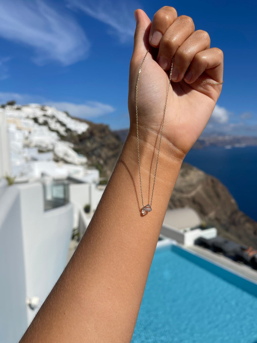 Santorini Necklace Halo Quartz 