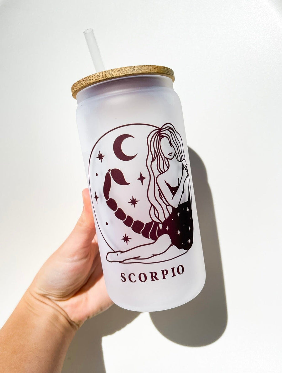 Scorpio Tumbler Halo Quartz Glass Tumbler 