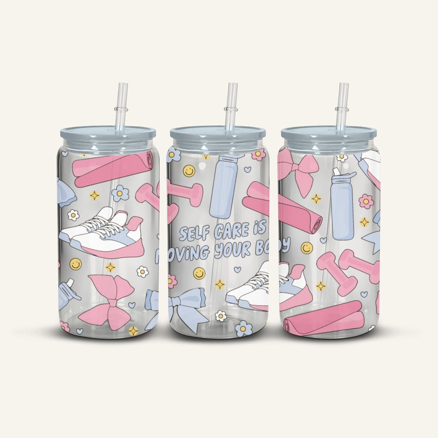 Self Care Is Moving Your Body Snowglobe Cup