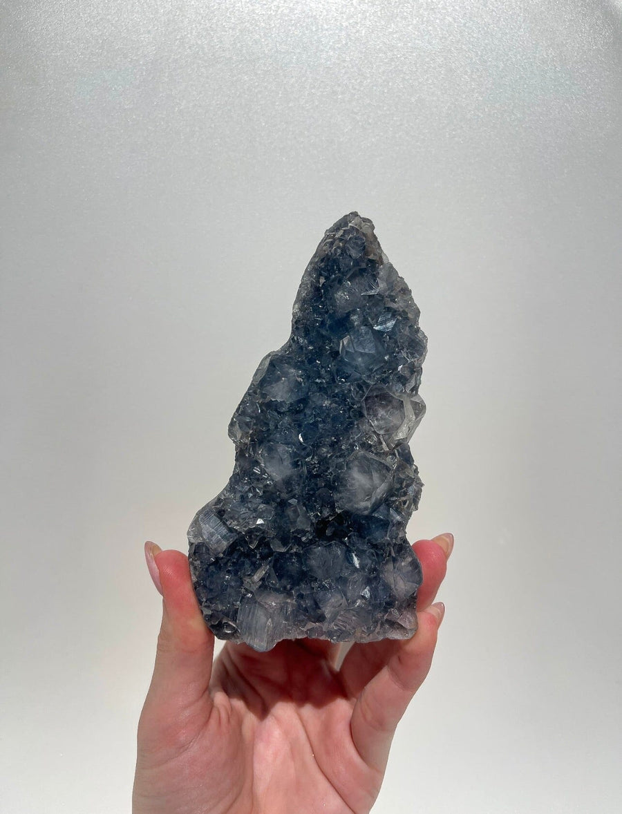 Self-Standing Blue Chalcedony & Apophyllite Cluster (see video) #10