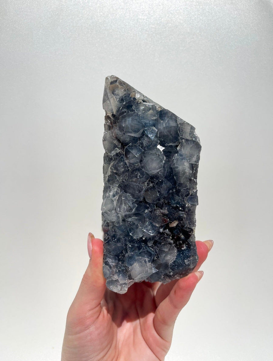 Self-Standing Blue Chalcedony & Apophyllite Cluster (see video) #9